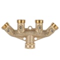 Miniatyrbillede 1 af 11: G3/4 Messing 4-vejs Havevandsslange Splitter Kugleventil Slange Adapter Vandhane Ventil Stikkontakt
