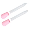 Miniatyrbilde 7 av 10: 2-pakks Silikon Overførings-pipetter - Kalibrerte væskedråpere for Laboratorium & DIY Kunst (Rosa)