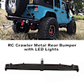 Miniatyrbild 8 av 10: RC Crawler Bakre Metallstötfångare med LED-lampor för 4 SCX10II 90046 Bildel