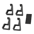 Miniatyrbillede 9 af 11: 4 stk. Højdeningsbeslag til PS4 Slim - Varmeafledning - Vandret Stativ til PS4 Slim - Tilbehør - Sort