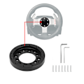 Miniatyrbild 11 av 11: 73mm Styrningshjul Adapterplatta Aluminiumlegering Socket Ring för Logitech G25 G27 för Sparco