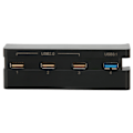 Miniatyrbilde 7 av 11: USB-hub med høy hastighet, 4 porter, USB 3.1 og 2.0, USB-forlengelseslader for PS4 Slim spillkonsoll