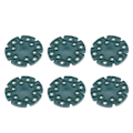 Miniatyrbilde 1 av 11: (6 stk A1/skive (diameter 13,5 cm, passer til 8 mm/11 mm rør)) Hagepilar klatre rammeholder materiale: PE plast