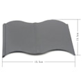 Miniatyrbillede 6 af 7: Plastik PP indsatskort have lille hegn praktisk have lille hegn fri samling - sort enkelt stykke størrelse: 15,5 * 13,5 cm