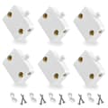 Automatic Light Switch Door Wardrobe Momentary Contact Switch 6pcs Cabinet Doors Cabinet Switch White