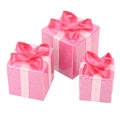 Miniatyrbilde 3 av 7: 3 stk Mini Søte Stil Boks Ornamenter | 1/12 Skala DIY Papir Julefigurer Sett for Høytidsdekor