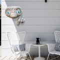 Miniatyrbillede 3 af 7: 1 stk. ET alien harpiks vedhæng havepynt