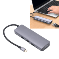 Pikkukuva 11 / 11: Telakointiasema 9 in 1 Alumiiniseos USB Type C Hub Dual Monitor Docking Adapter 9 in 1