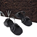 Miniatyrbillede 10 af 11: Par Spike-Sandaler PU Græslufter Sko Græslufter Værktøj til Havehaveplanter Sundhed Sort
