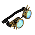 Miniatyrbilde 4 av 10: Regnbue Krystall Linser Halloween Rave Briller - Justerbare Psykedeliske Steampunk Stil med Trippy Kaleidoskopeffekt i Bronse