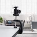 Miniatyrbillede 5 af 9: Universal C-Type 1/4\" Desktop Mount Clip Clamp Stativ til Kamera Tripod og Kuglehoveder i Aluminium