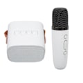 Pikkukuva 9 / 11: Mini Bluetooth-kaiutin Kannettava Langaton Kaiutin Karaoke-laite Mikrofonilla Kotijuhliin Syntymäpäiville Valkoinen