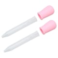 Miniatyrbilde 3 av 10: 2-pakks Silikon Overførings-pipetter - Kalibrerte væskedråpere for Laboratorium & DIY Kunst (Rosa)