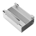 Miniatyrbillede 7 af 11: Metal Beskyttelsesetui Holdbart CNC-bearbejdet Aluminiumlegeringsetui til Raspberry Pi 3rd Sølv
