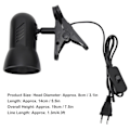 Miniatyrbilde 2 av 5: 360° Roterbar LED Klemmearbeidslampe med E27-holder - Plug and Play Clip-on Leselys, EU-plugg 85-265V