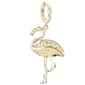Miniatyrbilde 11 av 11: 2 Par Øredobber Diamant Flamingo Drop Dangle AllMatch Mote Ørepynt