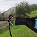 Miniatyrbilde 3 av 10: (Himmelblå 4m) Utendørs Trekantet Markise Solbeskyttelse Baldakin Seilduk Sammenleggbar Landskap Baldakin (400cm*400cm*400cm) Materiale: Polyester