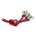 Miniatyrbillede 2 af 10: 5-pak IP66 Vandtæt 6mm LED Metal Advarselslys med Ledning 1NO (AC220V)