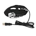 Miniatyrbillede 7 af 11: Ledningsforbundet Gaming Mus USB Optisk Computer Mus med RGB Baggrundsbelysning 4 Justerbar DPI Op til 3600 Bærbar Lydløs Mus til Windows 7 8 10 XP Sort