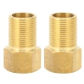 Miniatyrbilde 2 av 11: 2 stk G3/4 Hage Slange Adapter Messing Joint Connector Rørtilbehør for Hagevanning 50mm