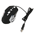Miniatyrbillede 3 af 11: Ledningsforbundet Gaming Mus USB Optisk Computer Mus med RGB Baggrundsbelysning 4 Justerbar DPI Op til 3600 Bærbar Lydløs Mus til Windows 7 8 10 XP Sort
