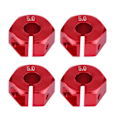 Miniatyrbillede 4 af 10: 12mm Universal Hjul Hex Hub Adapter til HSP Sakura 1/10 Scale RC Bil (5mm, Rød)