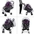 Miniatyrbild 6 av 9: Andningsbart Vattentätt Utomhus Babyvagns Regnöverdrag - Vind- och Dammskydd för Barnvagnstillbehör