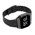 Miniatyrbillede 5 af 10: Tetragonum Digital LED Sports Ur til Studerende - Sort, med Foldbar Spænde, Alarm, Timer og Natlysfunktioner til Daglig Brug