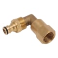 Miniatyrbilde 6 av 11: Slangealbuekobling Messing 3/4 tommer Hunngjenger Universal Rotasjon Røralbue Adapter God Tetning Nippelsett for Vanning