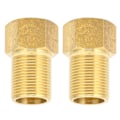 Miniatyrbillede 10 af 11: 2 stk. G3/4 Haveadapter Messingforbindelsesrør Fittings til Havevanding 50 mm