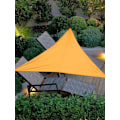 Miniatyrbillede 8 af 10: (Orange 4m) Udendørs trekantmarkise solbeskyttelse markise solsejl foldbar landskabsmarkise (400cm*400cm*400cm) Materiale: polyester