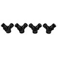 Miniatyrbillede 9 af 11: Tap Y Splitter 2 Vejs 2 Ventiler Slange Splitter Stik til Have Slange Hane EU Standard 4 stk Sort