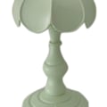 Miniatyrbillede 5 af 5: Charmerende Retro Lotusblad Skrivebordslampe med 3 Lys - Bedårende Lille Natlampe til Pigers Soveværelser i Lysegrøn