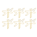 Miniatyrbillede 8 af 10: 100 stk. Jumbo Guldfarvede Dragonfly-Formede Papirclips - Skridsikre Kontorartikler til Stilfuld Organisation
