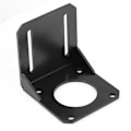 Miniatyrbillede 2 af 10: 1 stk Sort Rustfrit Stål Monteringsskinne til 57 NEMA23 Trinmotor - Holdbar Holder Stativ