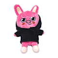 Pikkukuva 1 / 2: SKZOO Stray Kids Plussilelu: Vaaleanpunainen Sika Huppupuku - Pukeutunut Piirretty Plussilelu