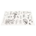 Miniatyrbilde 5 av 10: Sett med 4 klare TPR-stempel for DIY-preging og scrapbooking-prosjekter