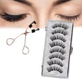 Magnetic False Eyelashes, Reusable Set with Clip, No Glue, 3D, Natural Look, Long-lasting