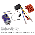 Pikkukuva 9 / 10: Kestävä 540 Harjattu Moottori 45A ESC Set Kit 1/10 RC Buggy Truggy Truck Crawlerille Oranssi