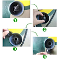 Miniatyrbilde 4 av 5: 4pcs Inflatable Air Valve Replacement for Inflatable Inflatable Boat Kayak Canoe - kayaking equipment Accessories and maintenance - Boston Valve Unive
