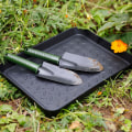 Miniatyrbillede 11 af 11: 3 stk Vaskbare Støvleskuffer Have Sko Plade Multifunktionel Bakke til Planter Kæledyr Værktøj