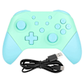 Miniatyrbillede 1 af 11: Trådløs Bluetooth Game Controller Gamepad med NFC 3D Joysticks til Nintendo Switch Pro Emerald Green