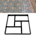 Miniatyrbillede 11 af 11: Plastikgulvforme Havebelægningsplader Hjem DIY Beton Gulvforme til Have Terrasse