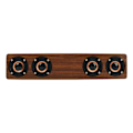 Miniatyrbild 10 av 11: Trä Bluetooth-högtalare väckarklocka med 4 högtalare 4 spelmod hög effekt digital klocka för sovrum sängbord träkorn