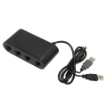 Miniatyrbild 8 av 11: GC-kontrolleradapter med 4 portar, 3-i-1-spelkontrolleradapter med Turbo-funktion för Switch för Wii U PC