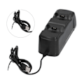 Miniatyrbillede 9 af 11: Controller Opladningsstand Base Dockningsstation USB Dobbelt Controller Oplader til PS4 Sort