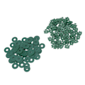 Miniatyrbillede 2 af 11: 100 stk. Drivhus Twist Clips Plastik Skyggefastgørelsesclips med Skiver til Drivhusisolering Boble Net Wrap