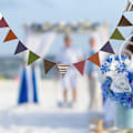 Miniatyrbillede 2 af 5: Trekantet Hængende Flagbanner af Linned til Bryllup og Bryllupsforslag Dekoration