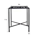 Miniatyrbillede 5 af 10: Jern blomsterstand pothos multi-lags enkel sukkulent stue indendørs kontor balkon pladsbesparende blomsterstand (enkelt sort)