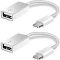 Pikkukuva 1 / 4: 2-pakkaus USB C - USB 2.0 -sovitin Type-C Otg-kaapeli Type C uros-USB A naaras -sovitin